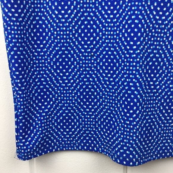 LulaRoe Blue Polka Dot Cassie Pencil Skirt S - Picture 2 of 8